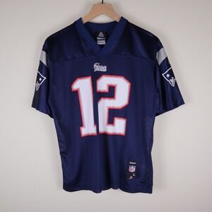Tom Brady New England Patriots NFL Reebok Jersey Youth Large 19x25.5